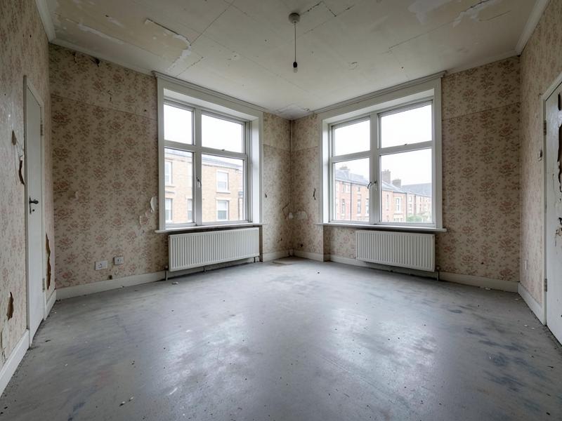Example of an empty, unmodernised interior